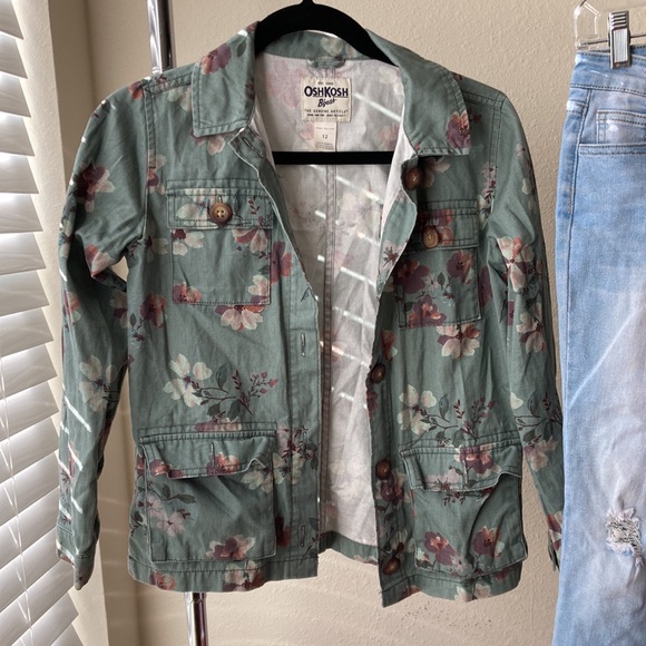 Girls Floral Jacket and Jeans - Picture 4 of 6